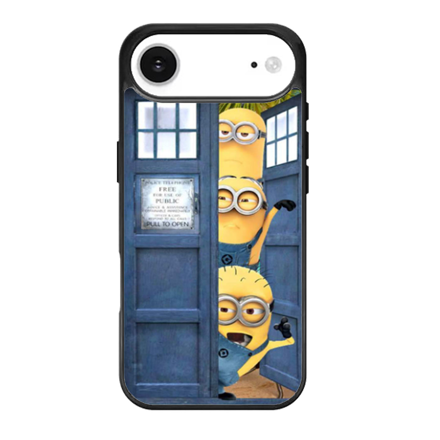 Three Despicable Me Minion In Dr Who Tardis Call Box iPhone Air Case