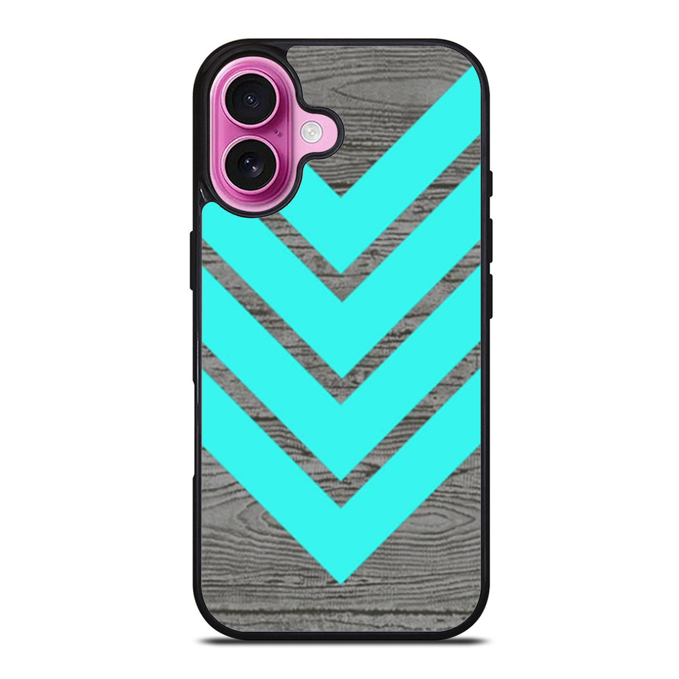 Tiffany Blue Chevron Wood iPhone Case Cover