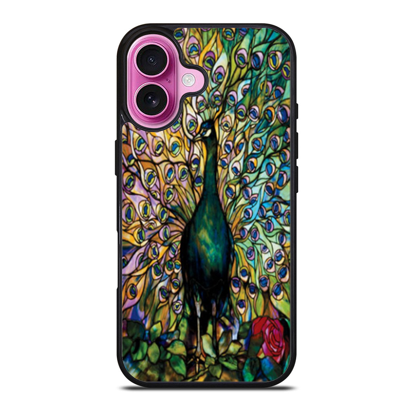 Tiffany Peacock Stained Glass iPhone Case Cover