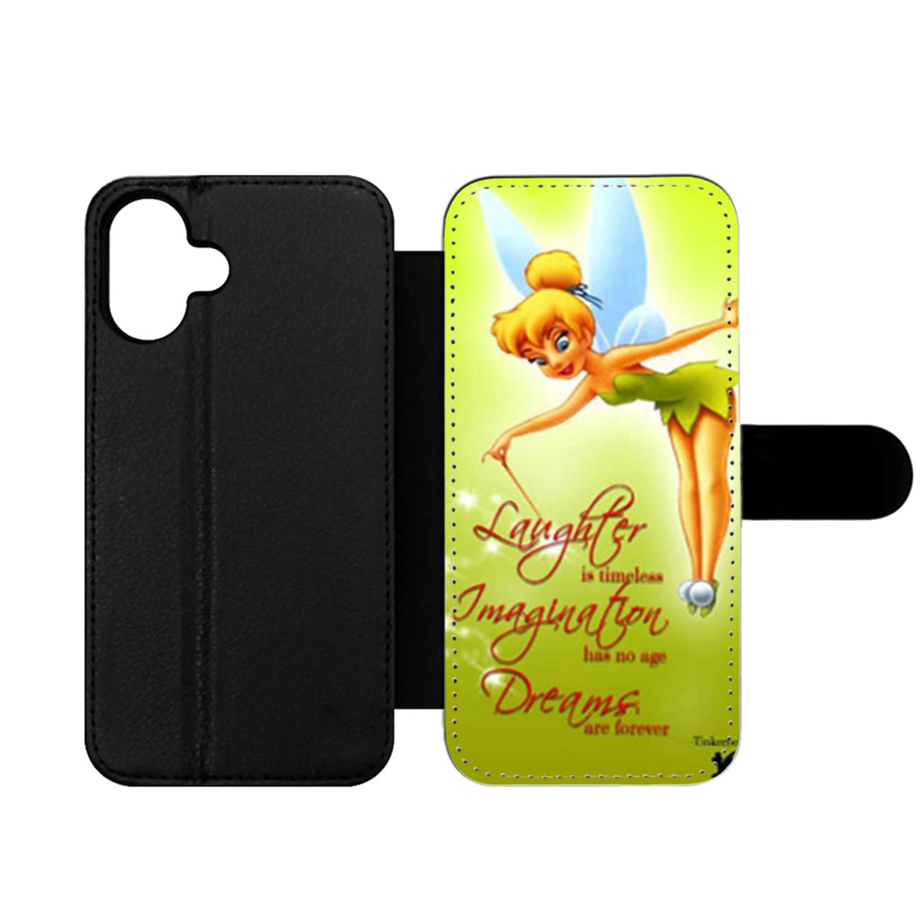 Tinkerbell Quotes Wallet iPhone Case