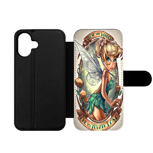 Tinkerbell Tattoo Those Who Wander Are Not Always Lost a Wallet iPhone Case