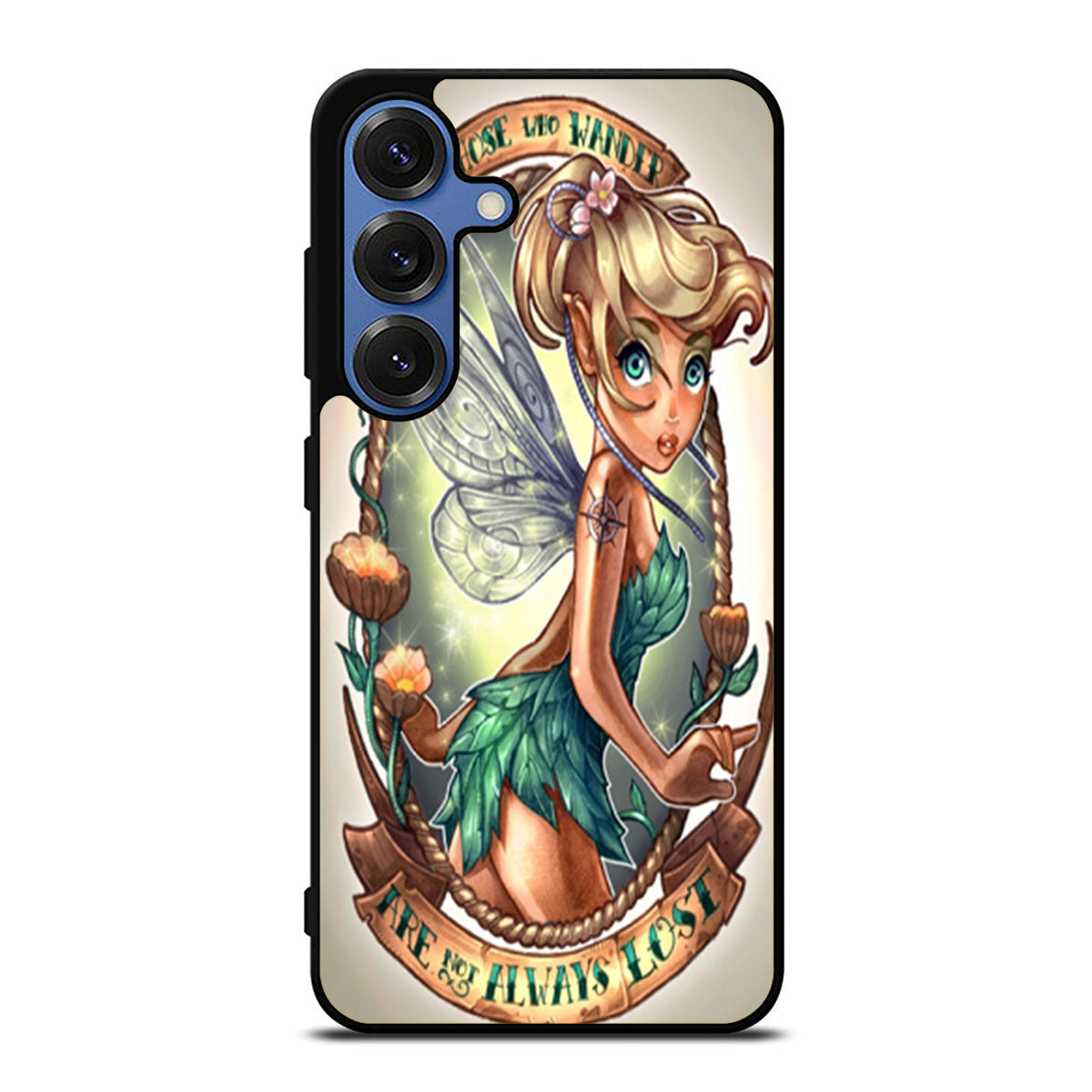 Tinkerbell Tattoo Those Who Wander Are Not Always Lost a Samsung S25 Ultra Case
