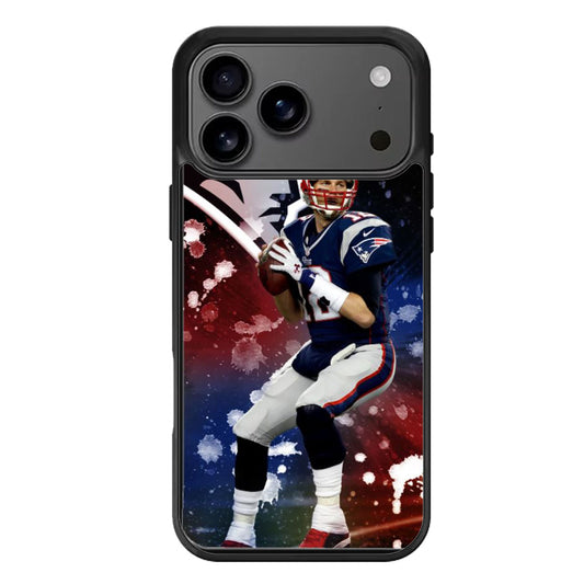Tom Brady NFL Artwork iPhone 17 Pro Max Case