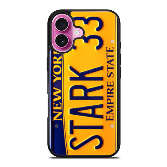 Tony Stark 33 License Plate iPhone Case Cover