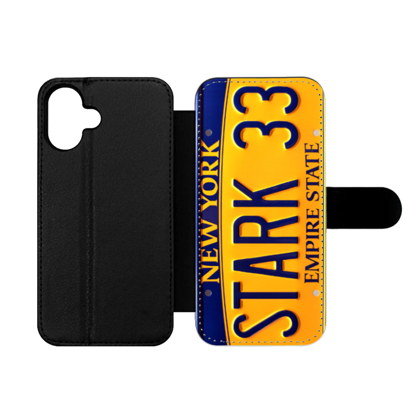 Tony Stark 33 License Plate Wallet iPhone Case