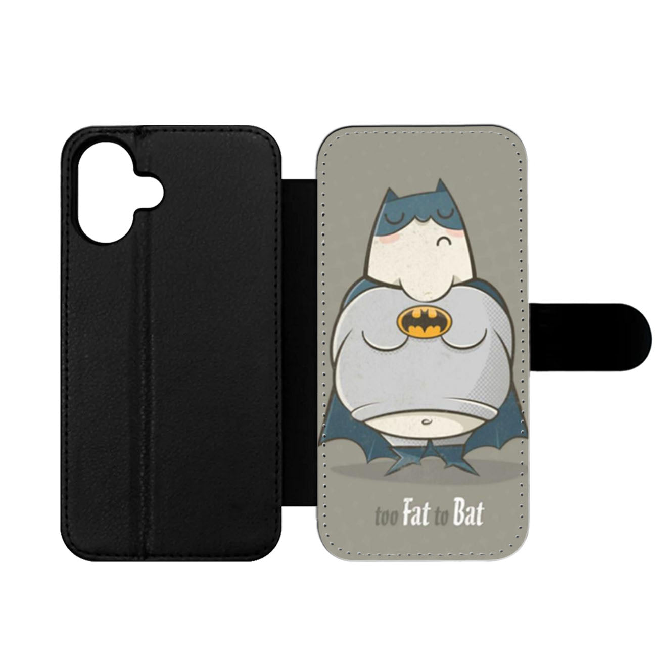 Too Fat to Bat Wallet iPhone Case