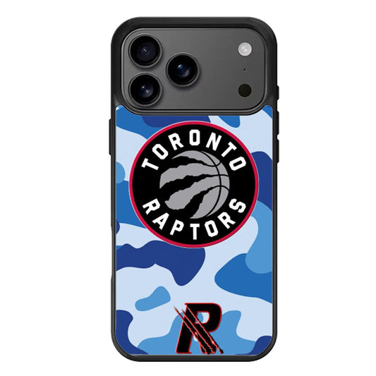 Toronto Raptors Blue Camo iPhone 17 Pro Max Case