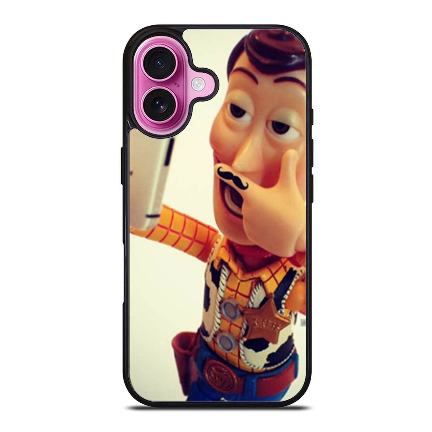 Toy Story Selfie Woody Mustache iPhone Case Cover