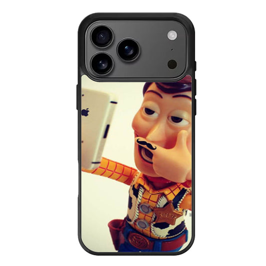 Toy Story Selfie Woody Mustache iPhone 17 Pro Max Case
