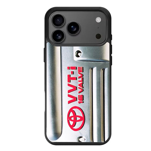Toyota Engine VVTI 16Valve Silver iPhone 17 Pro Max Case