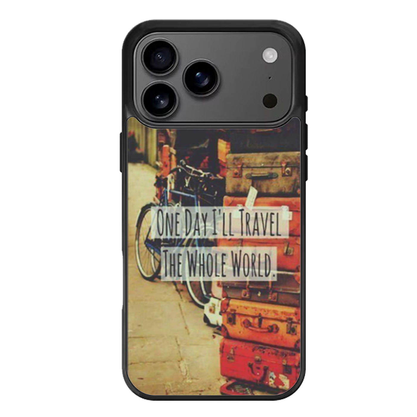 Travel Whole World Quote iPhone 17 Pro Max Case