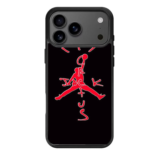 Travis Scott Jack Cactus X Jordan Red iPhone 17 Pro Max Case