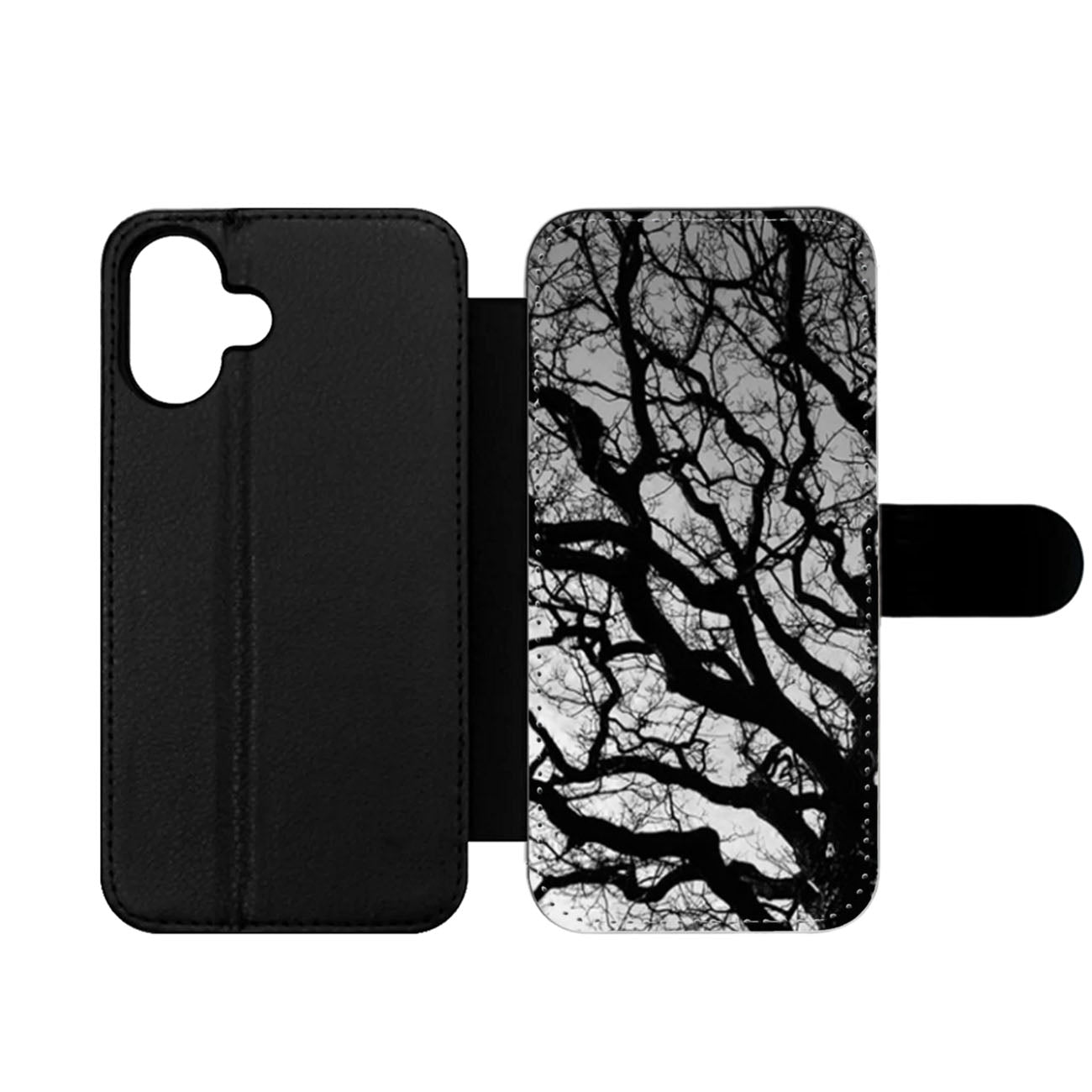 Tree Silhouette Wallet iPhone Case