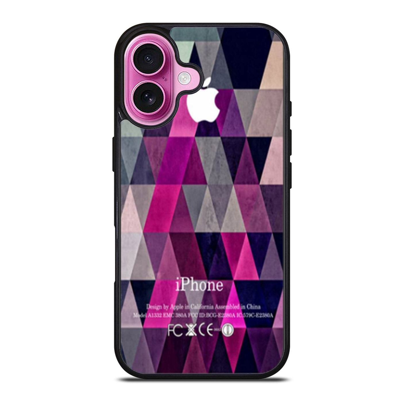 Triangle Apple Geometric iPhone Case Cover