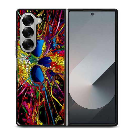 Trippy Skull Art Samsung Z Fold 6 Case