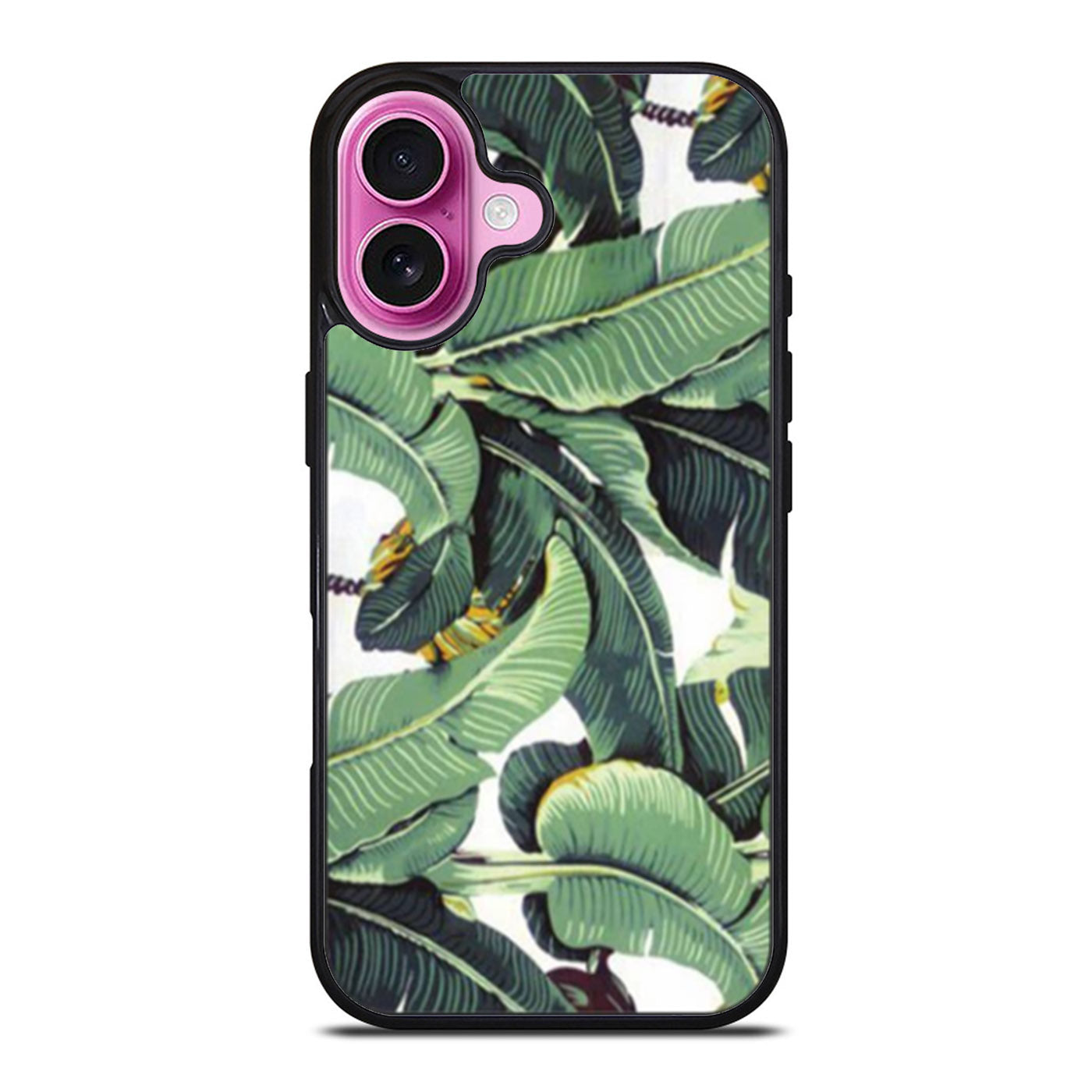 Tropical Banana Leaves Pattern iPhone Case Cover