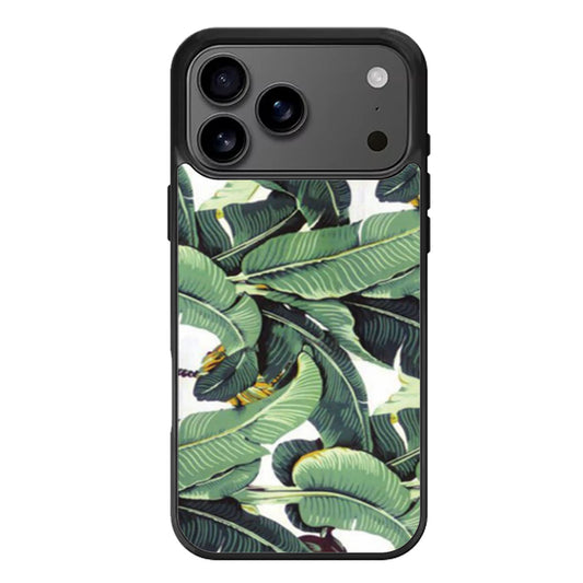Tropical Banana Leaves Pattern iPhone 17 Pro Max Case