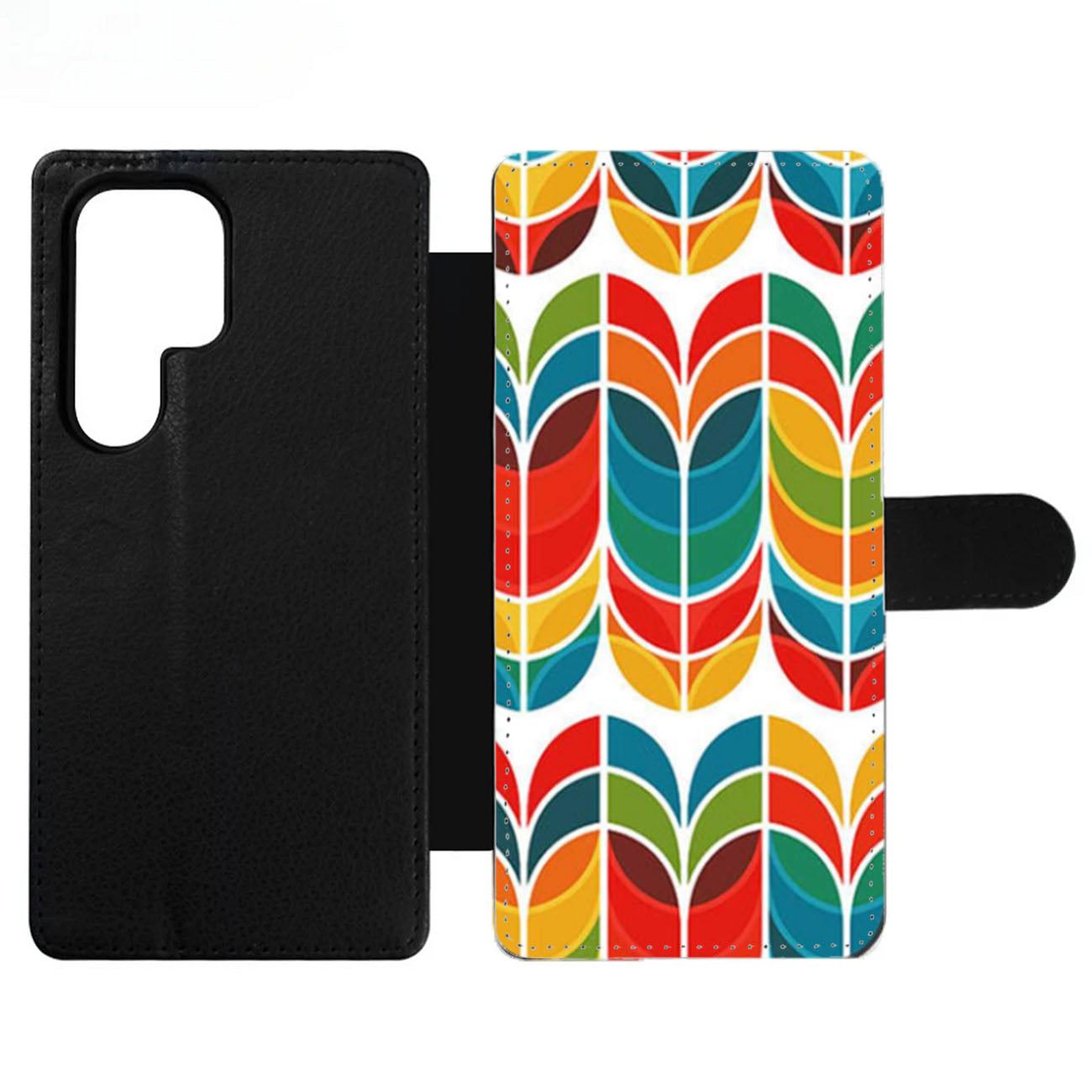 Tulip Pattern Art Wallet Samsung Case