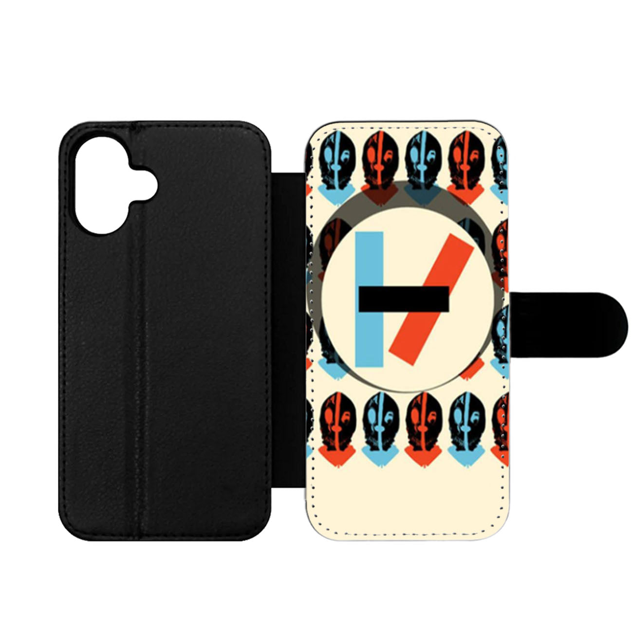 Twenty One Pilots Pattern Art Wallet iPhone Case