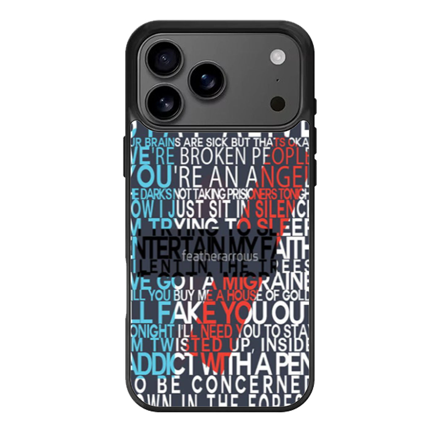 Twenty One Pilots Stay Alive Lyric iPhone 17 Pro Max Case