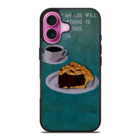 Twin Peaks Coffee and Pie Print iPhone Case Cover