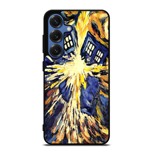 Van Gogh Exploded Tardis Doctor Who Style art painting Samsung S25 Ultra Case