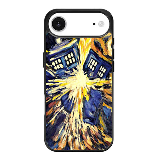 Van Gogh Exploded Tardis Doctor Who Style art painting iPhone Air Case