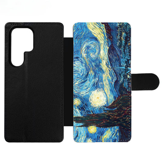 Van Gogh Starry Night Wallet Samsung Case