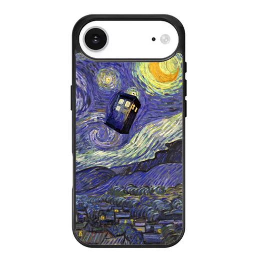 Van Gogh Tardis Doctor Who starry night art painting iPhone Air Case