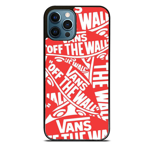 Vans Red Wallpaper iPhone 14 Pro Max Case