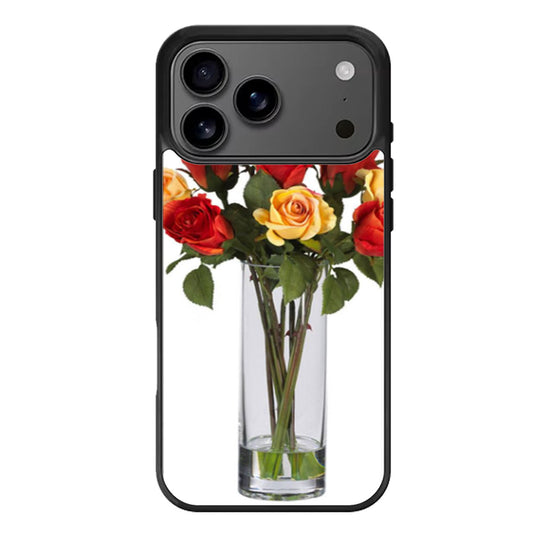 Vase Rose Flower iPhone 17 Pro Max Case