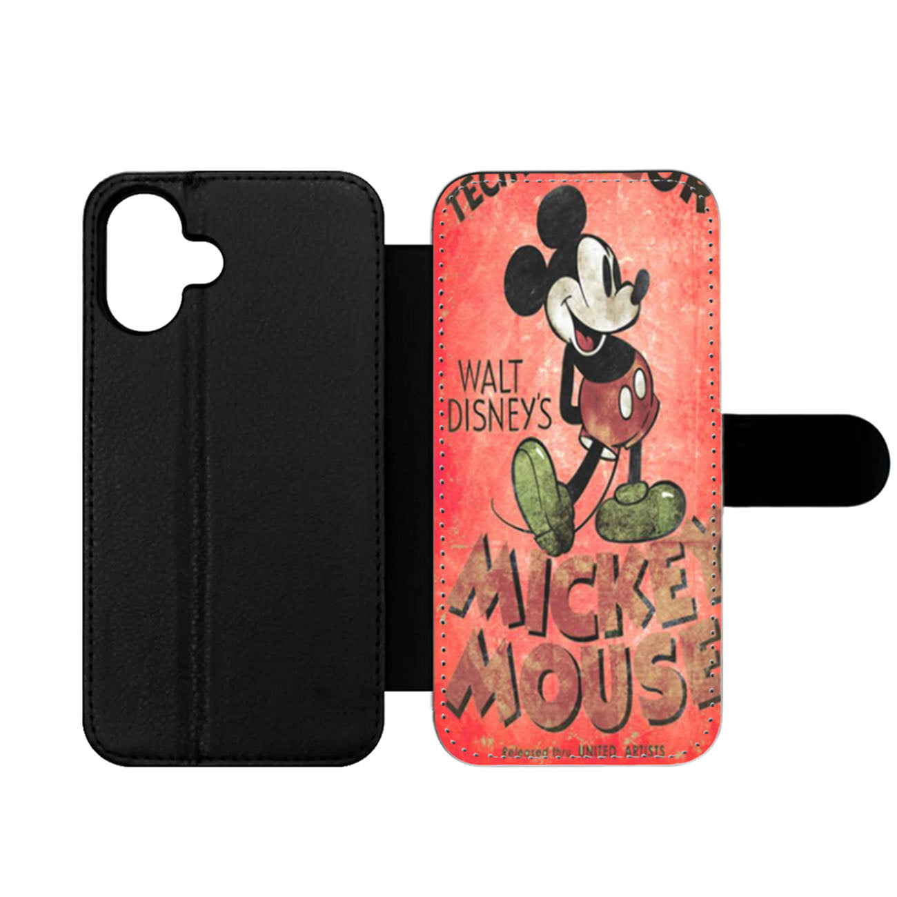 Vintage Dinsey Mickey Mouse Retro Disneyland Wallet iPhone Case
