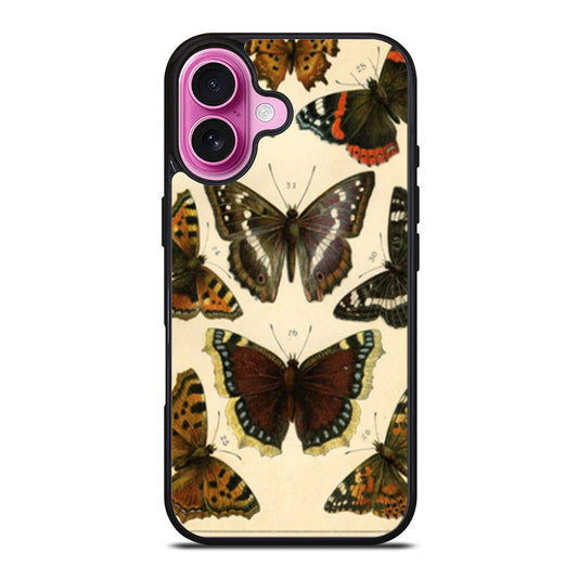 Vintage French Butterflies iPhone Case Cover