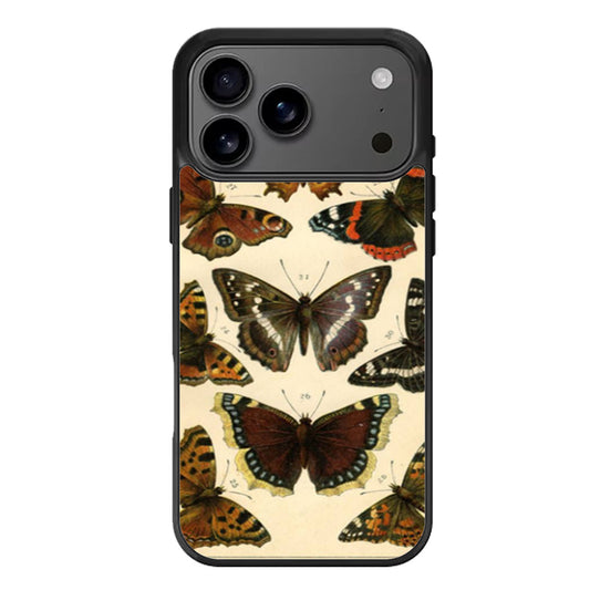 Vintage French Butterflies iPhone 17 Pro Max Case