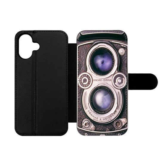 Vintage Rolleiflex camera Wallet iPhone Case