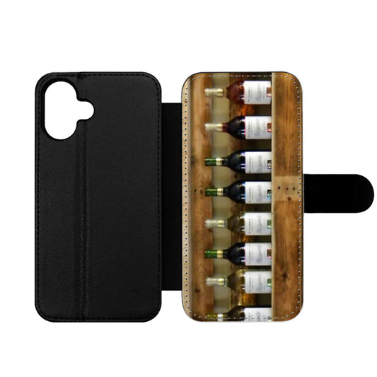 Vintage Wine Rack Wallet iPhone Case