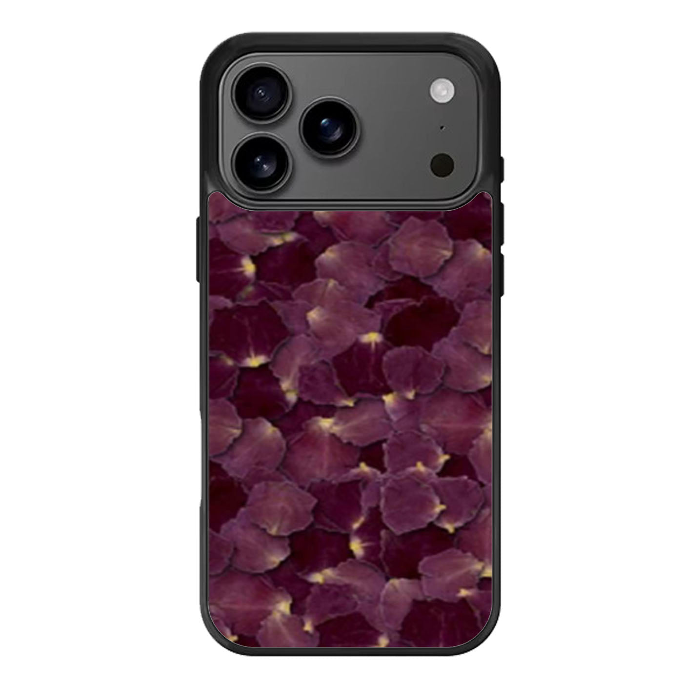 Violet Flower Leaves iPhone 17 Pro Max Case