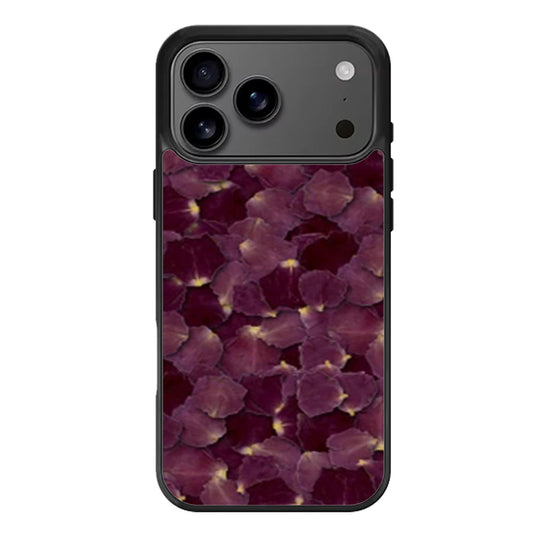 Violet Flower Leaves iPhone 17 Pro Max Case