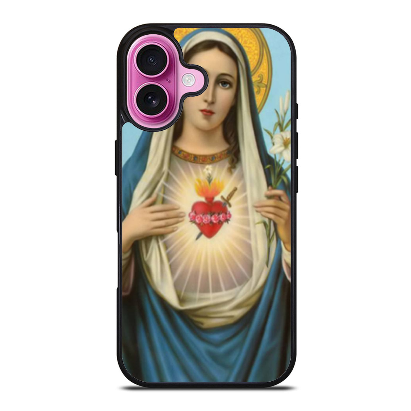 Virgin Mary Blessed Heart iPhone Case Cover