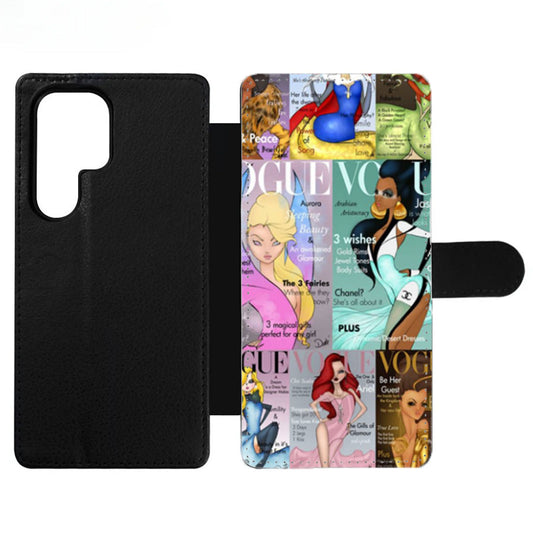 Vogue Magazine Disney Princesses Wallet Samsung Case