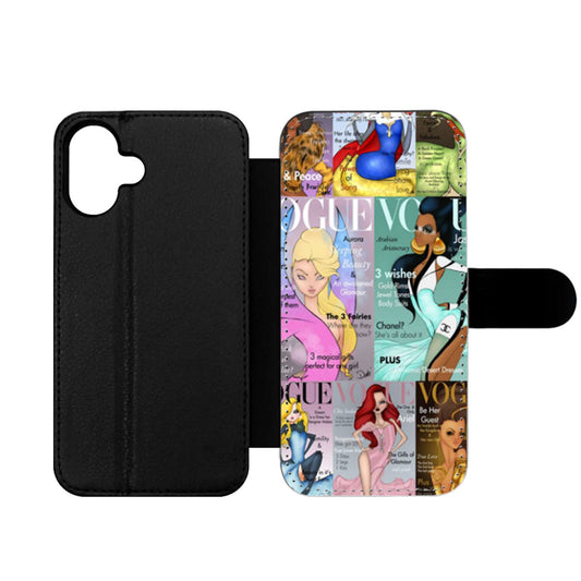 Vogue Magazine Disney Princesses Wallet iPhone Case