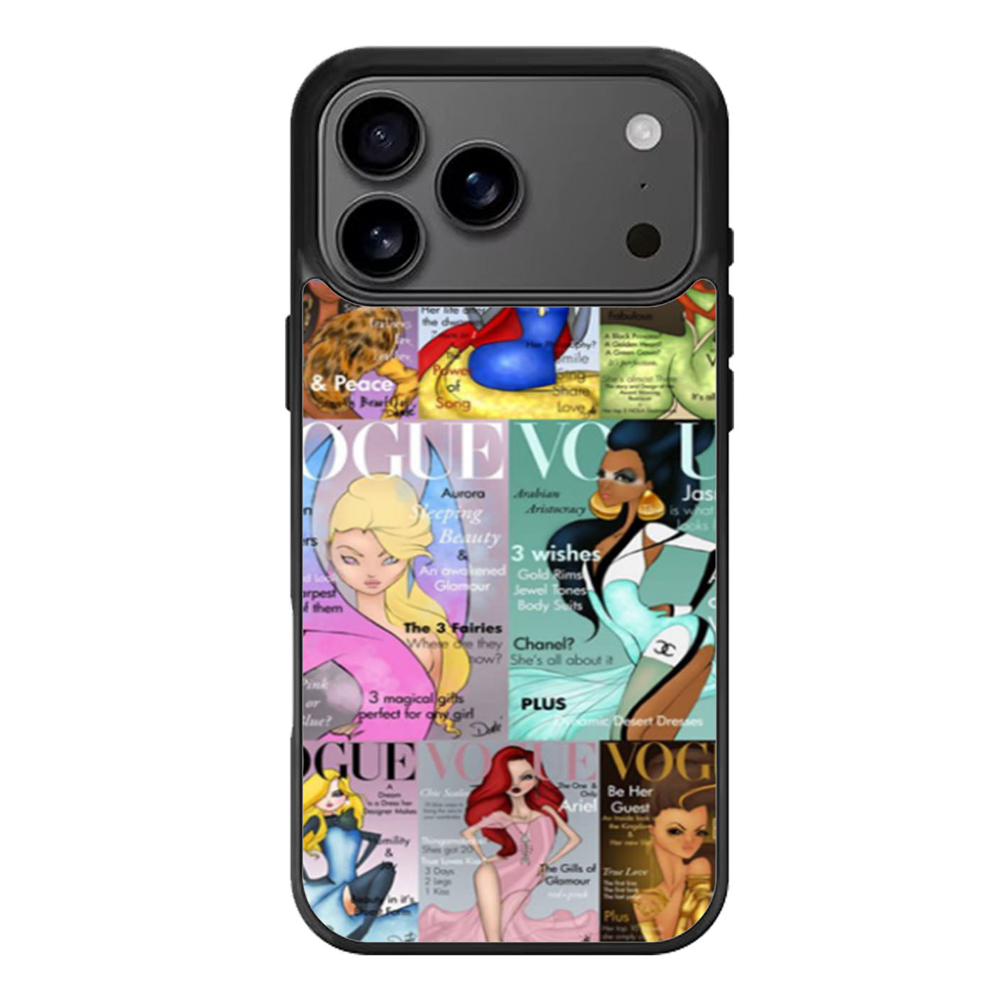 Vogue Magazine Disney Princesses iPhone 17 Pro Max Case