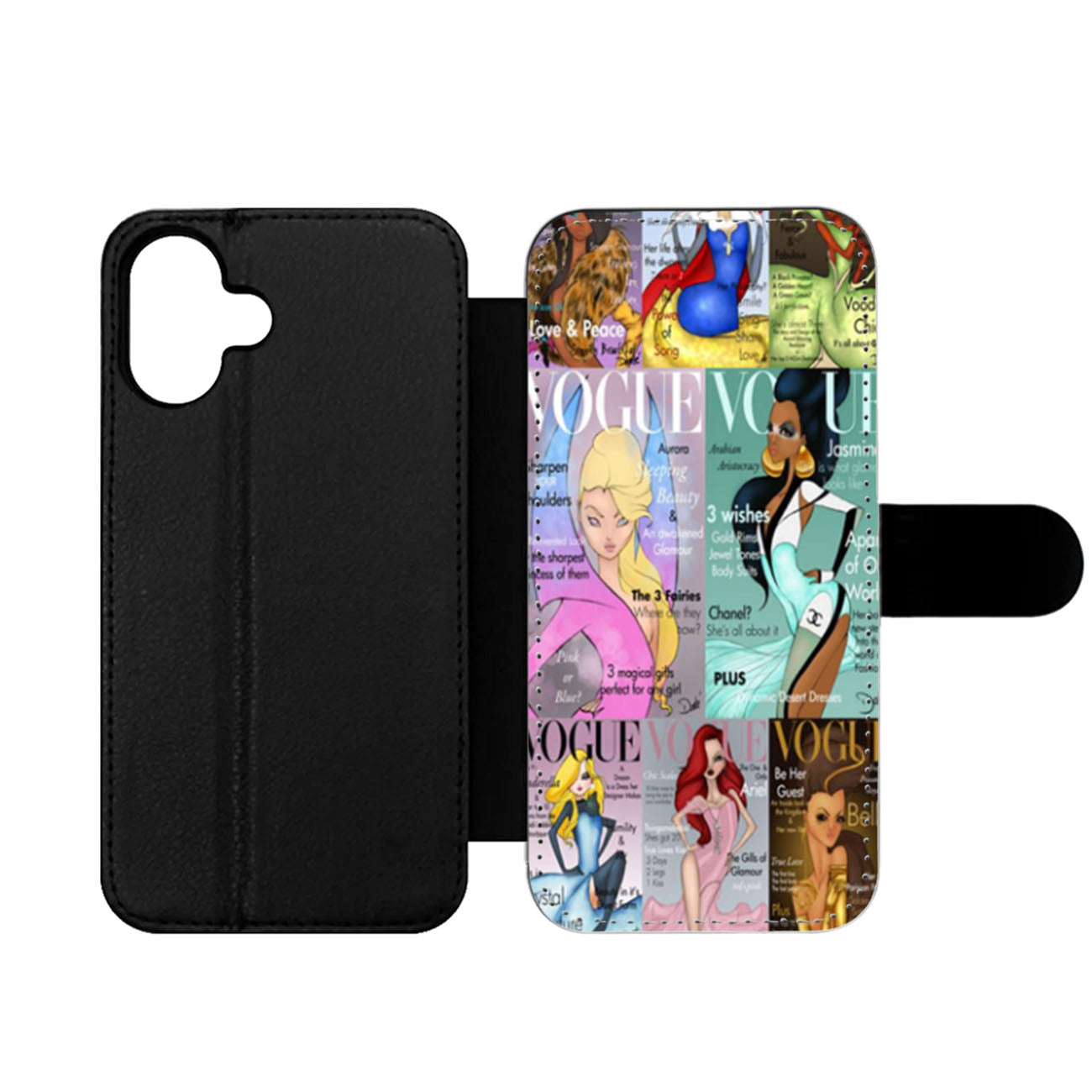 Vogue Magz Princesses Wallet iPhone Case