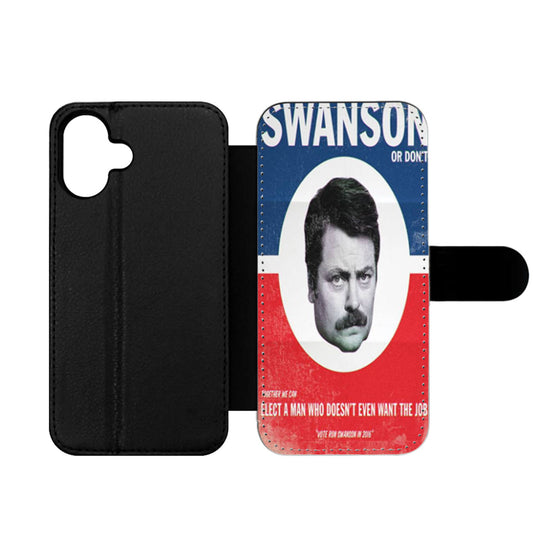 Vote Ron Swanson Wallet iPhone Case