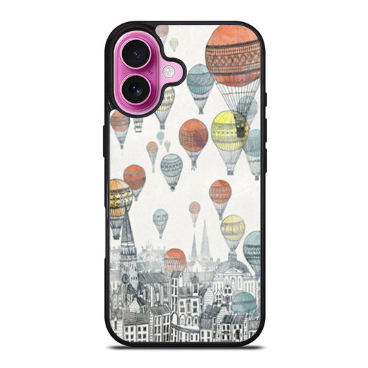 Voyages Over Edinburgh Balloon iPhone Case Cover