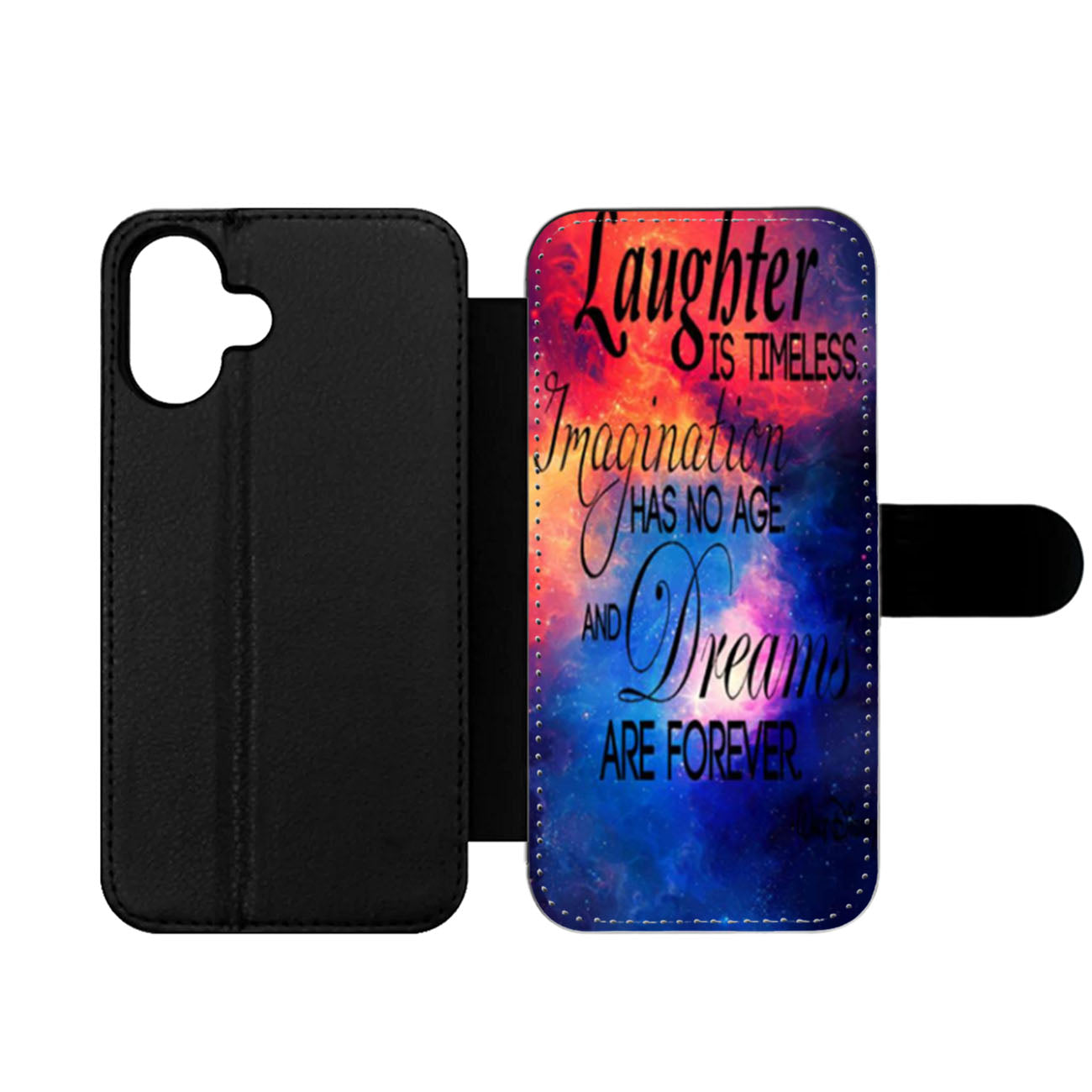 Walt Disney Quote Nebula Wallet iPhone Case