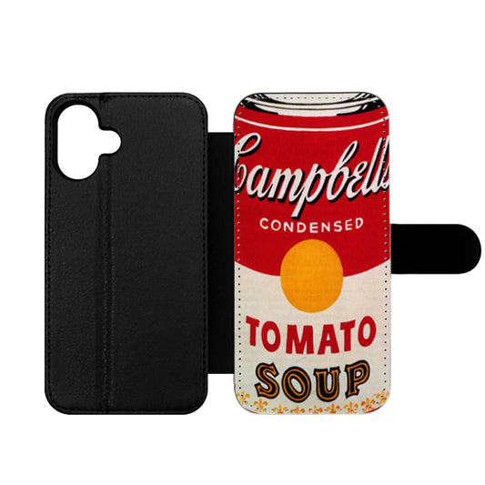 Warhol Campbells Soup Can Wallet iPhone Case