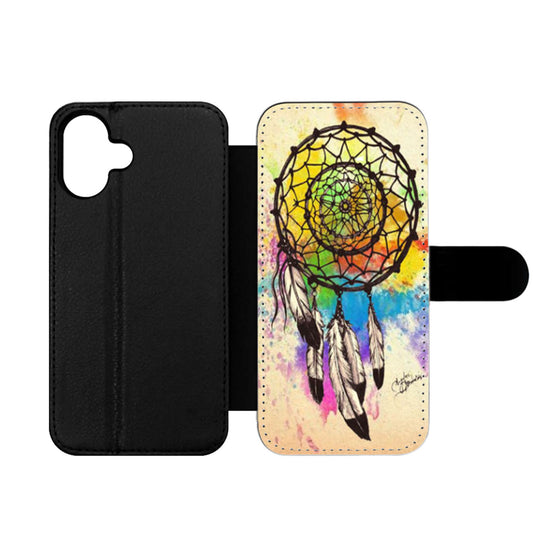 Watercolor Dream Catcher Wallet iPhone Case