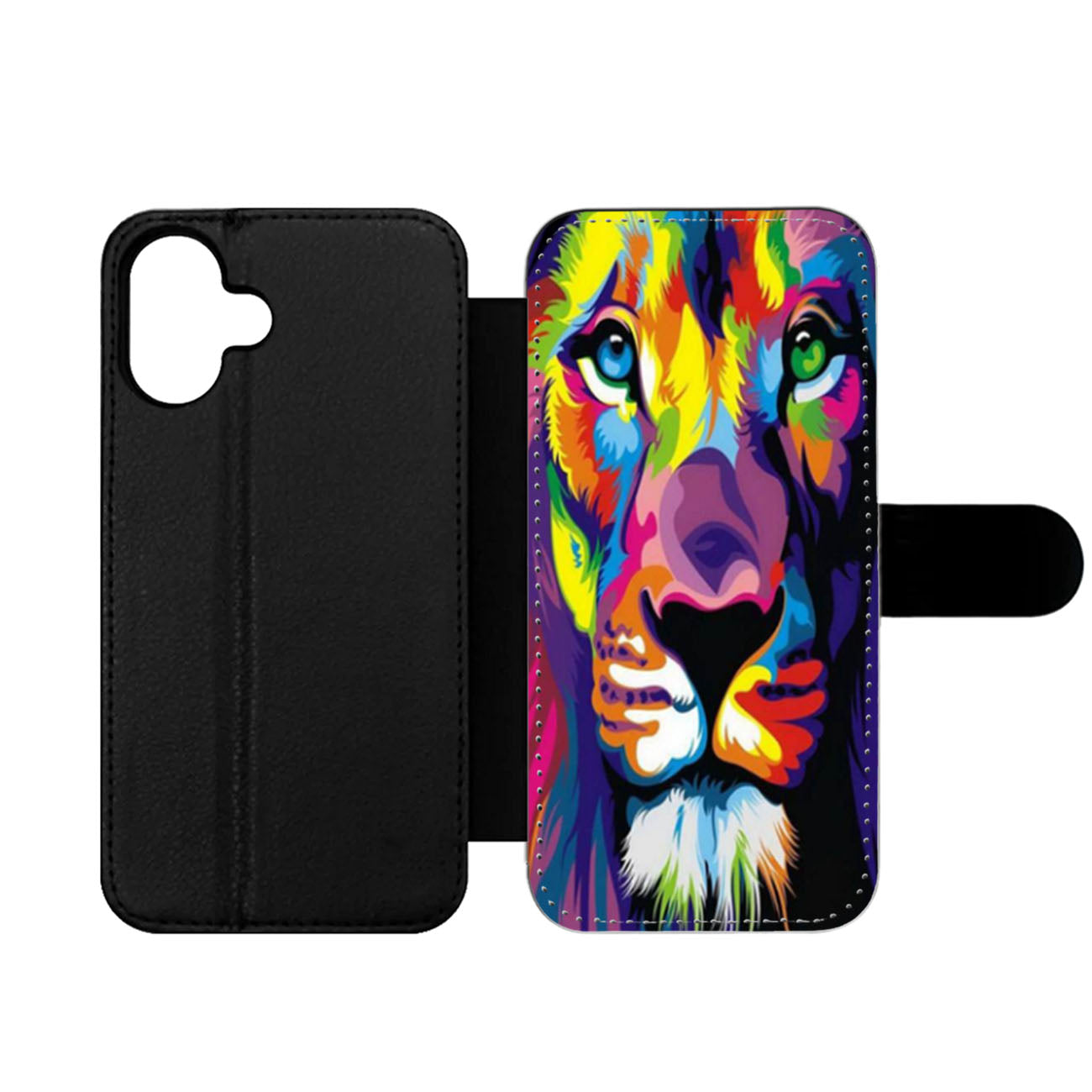 Watercolor Lion Wallet iPhone Case