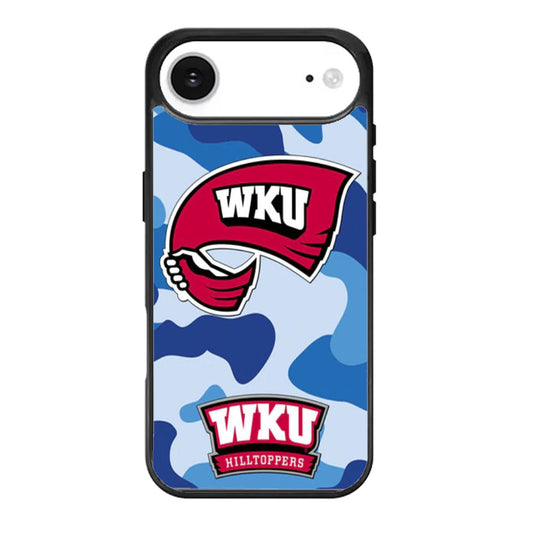 Western Kentucky Hilltoppers Blue Camo iPhone Air Case